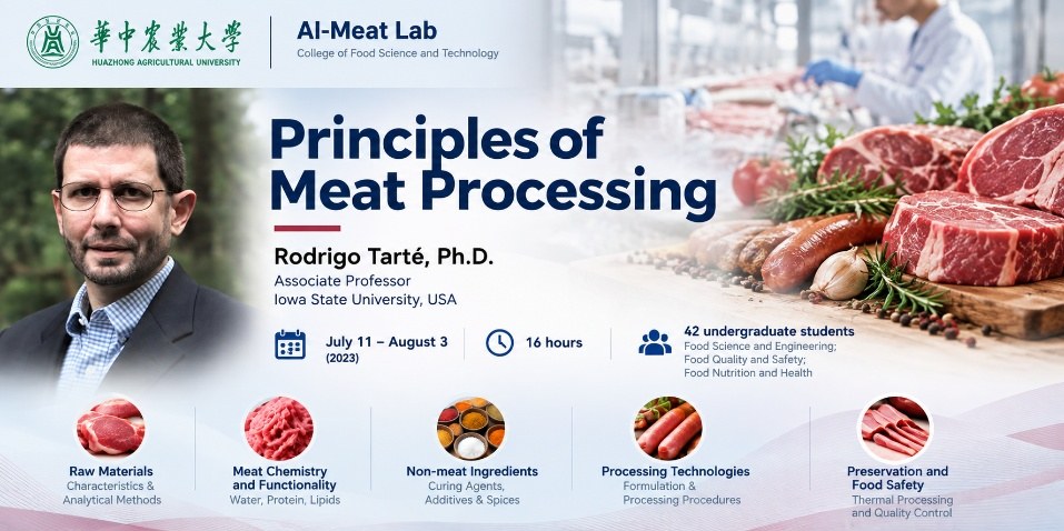 AI-Meat Lab Hosts International Meat Processing Course with Prof. Rodrigo Tarté from Iowa State&nbsp;University